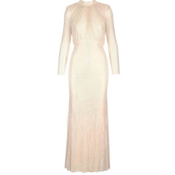 Self-Portrait Dresses & Skirts - Self Portrait dress Gold Crystals Maxi Long Sleeves